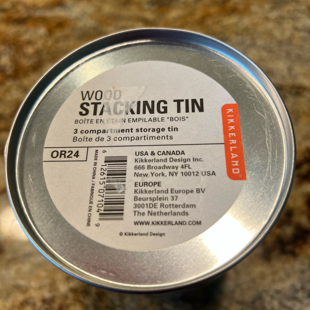 𝘒𝘪𝘬𝘬𝘦𝘳𝘭𝘢𝘯𝘥 Wood Stacking Tin - Picture 10 of 10